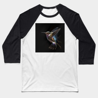 Fantasy Hummingbird and Electricity Baseball T-Shirt